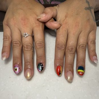 Nj Nails Spa - Full set of acrylics with gel design - Waxing Near Me - Novato, California Nj Nails Spa - Full set of acrylics with gel design - Waxing Near Me - Novato, California
