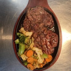 Cankton Cafe - Ribeye Steak w/ grilled vegetables