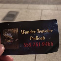 Wonder Traveler Pedicab - Making sure I do not forget!