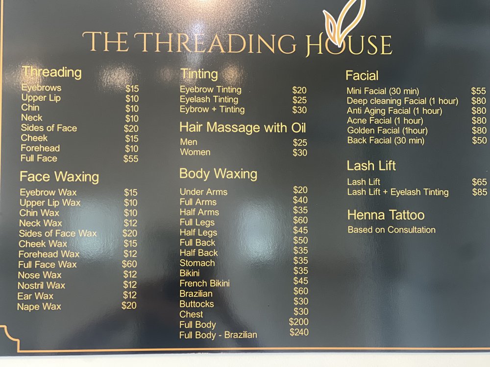 THE THREADING HOUSE - Updated February 2026 - 17 Photos & 82 Reviews ...