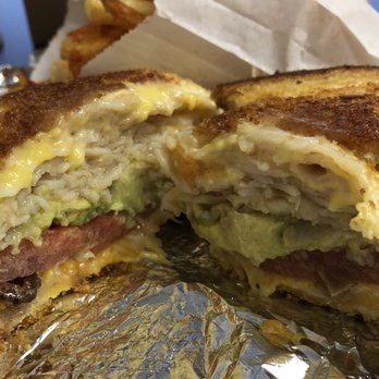 The Happy Grilled Cheese - California with turkey, bacon, tomato, avocado and 3 cheeses. Sooo good. - Food Trucks Near Me - Jacksonville, Florida
