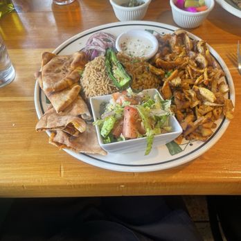 The Olive Bistro - Chicken shawarma plate - Middle Eastern Near Me - Little Falls Township, New Jersey
