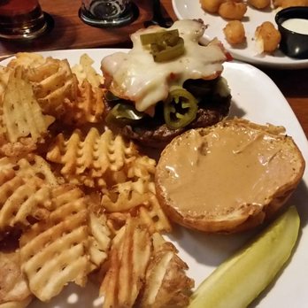 Log Jam - Peanut Butter Jalapeño Burger - Bars Near Me - Menomonie, Wisconsin Log Jam - Peanut Butter Jalapeño Burger - Bars Near Me - Menomonie, Wisconsin