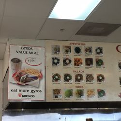 Gyro Cafe of Smyrna - Here is a look at their combo meals and the Gyro value meal.