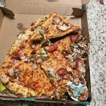 Papa Johns Pizza - A veggie pizza, or a poorly executed casserole? - Pizza Near Me - Las Vegas, Nevada