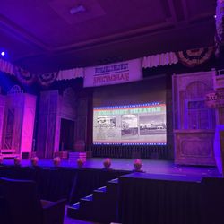 The Cody Theatre - The stage prior to the start of the show.