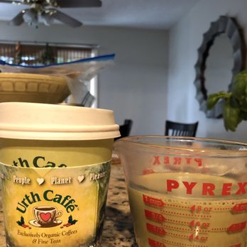 Urth Caffe - Medium (8 ounce) Rising sun matcha latte - Coffee & Tea Near Me - Laguna Beach, California Urth Caffe - Medium (8 ounce) Rising sun matcha latte - Coffee & Tea Near Me - Laguna Beach, California