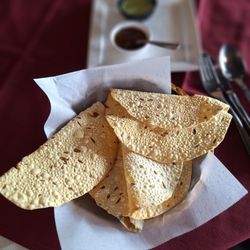 Three Leaf Nepalese Indian Cuisine - Papadam crackers