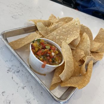 Agave & Rye - Troy - Peach and jalapeño salsa - New American Near Me - Troy, Ohio