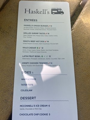 Menu photo 1 Haskell's Food Truck Santa Barbara, CA Menu photo 1 Haskell's Food Truck Santa Barbara, CA