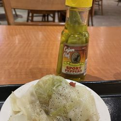 Pro tip: get the cabbage, pour plenty of spicy sport peppers sauce & black pepper over it= perfection!