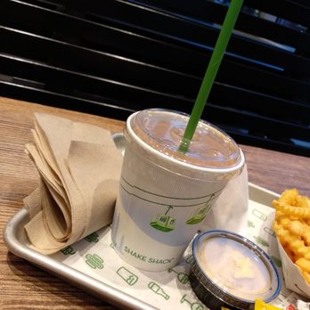 Shake Shack Third Ward - The size of shakes and malts. I had the straw pushed all of the way down. - Burgers Near Me - Milwaukee, Wisconsin Shake Shack Third Ward - The size of shakes and malts. I had the straw pushed all of the way down. - Burgers Near Me - Milwaukee, Wisconsin