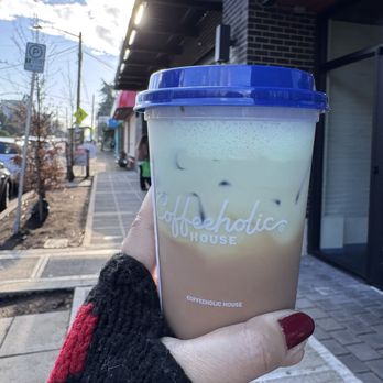 Coffeeholic House - Pandan Cold Foam Vietnamese Coffee - Coffee & Tea Near Me - Seattle, Washington