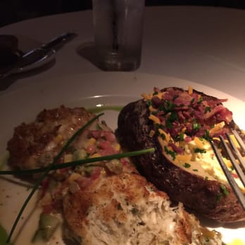 Chart House - Crab cakes with a loaded baked potato upgrade. - Seafood Near Me - Redondo Beach, California Chart House - Crab cakes with a loaded baked potato upgrade. - Seafood Near Me - Redondo Beach, California