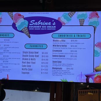Sabrina's Ice Cream - Ice Cream & Frozen Yogurt Near Me - Sedona, Arizona Sabrina's Ice Cream - Ice Cream & Frozen Yogurt Near Me - Sedona, Arizona
