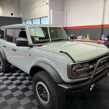 Socal Tint Shop - 2023 Bronco front windows at 20% Xpel XR Prime - Car Window Tinting Near Me - Riverside, California Socal Tint Shop - 2023 Bronco front windows at 20% Xpel XR Prime - Car Window Tinting Near Me - Riverside, California