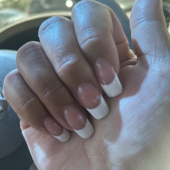 Diva Nail Salon - $60 for fill French tip lines are crooked. Nails are super thin - Nail Salons Near Me - Millbrae, California