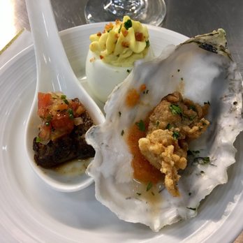 Leis Family Class Act - Deviled Eggs, Beef Tataki, Deep Fried Oysters - VN - New American Near Me - Kahului, Hawaii Leis Family Class Act - Deviled Eggs, Beef Tataki, Deep Fried Oysters - VN - New American Near Me - Kahului, Hawaii