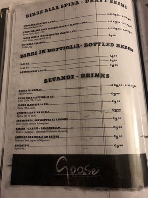 Menu photo 8 Goose Rome, RM Menu photo 8 Goose Rome, RM