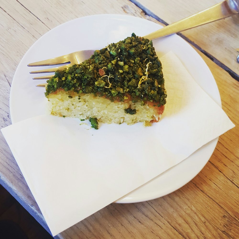 The Flour Pot Bakery - Lemon pistachio and polenta cake - Bakeries Near Me - Brighton, WSX