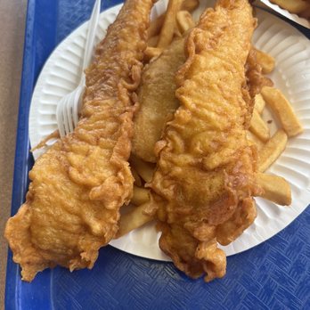 Ocean Fish & Chips - 2 Fish & 1 Chicken with chips. - Seafood Near Me - Elk Grove, California