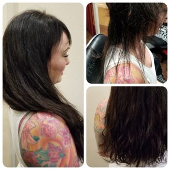 Kathleens Chair - Before & After Hair extentions - Hair Stylists Near Me - Vista, California Kathleens Chair - Before & After Hair extentions - Hair Stylists Near Me - Vista, California
