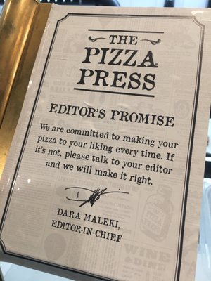 Menu photo 6 The Pizza Press Irvine, CA