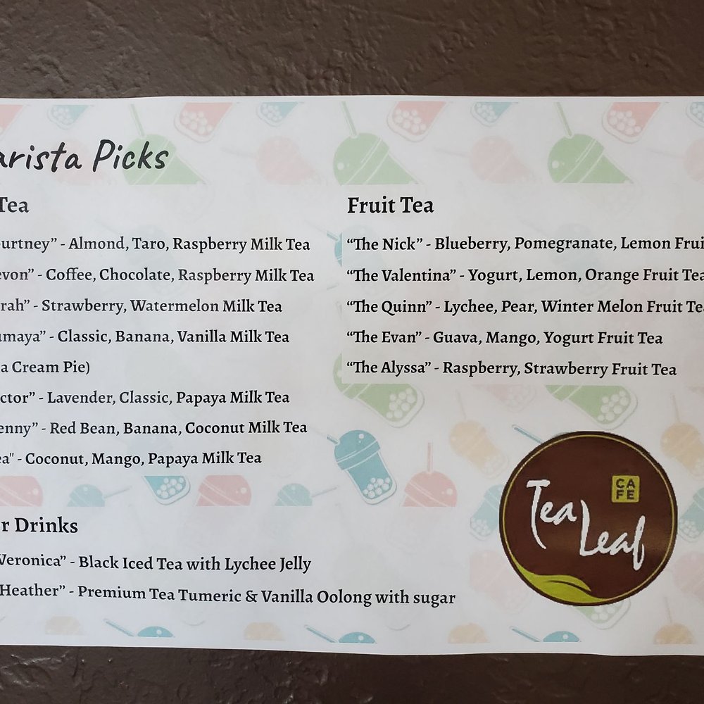 Tea Leaf Cafe - Special Menu - Coffee & Tea Near Me - Amherst, New York Tea Leaf Cafe - Special Menu - Coffee & Tea Near Me - Amherst, New York