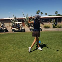 Apache Wells Country Club - Isabel Prado shoots 2 under getting tuned up for a Professional Cactus Tour event