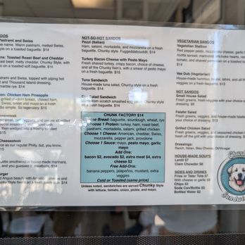 Chunk’s Sandwiches - Menu - Sandwiches Near Me - Capitola, California Chunk’s Sandwiches - Menu - Sandwiches Near Me - Capitola, California
