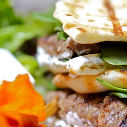 Vin Room Mission - Lamb kabob sandwich