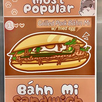 Mo'Tea & Banh Mi - Grilled pork Bahn Mi sandwich - Sandwiches Near Me - Naperville, Illinois