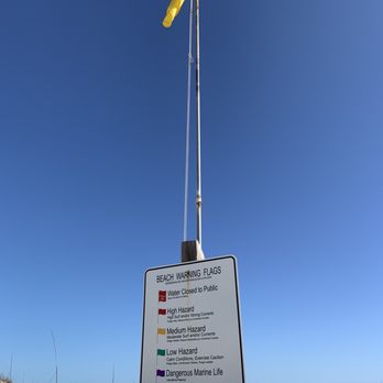 Anastasia State Park - Surf warning flag. - Parks Near Me - Saint Augustine, Florida