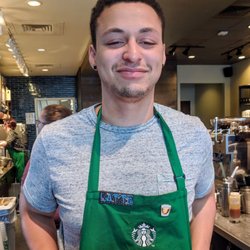 Starbucks - His ACTUAL name is Latte!  I totally should have ordered a latte.  But I can say his pourover skills are excellent.
