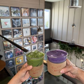 Coffee MCO - Iced matcha latte / ube matcha vienna (second floor) - Coffee & Tea Near Me - Los Angeles, California