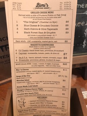 Menu photo 1 Bimi's Cheese Shop Chatham, NY