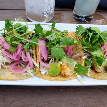 Armor Brewing - My fav - Shrimp Tacos (summer 2024) - Breweries Near Me - Allen, Texas