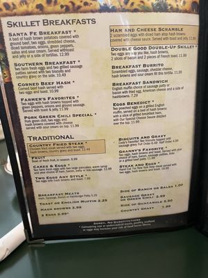 Menu photo 1 Granny’s Family Dining Cody, WY Menu photo 1 Granny’s Family Dining Cody, WY