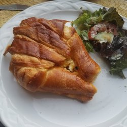 Cafe Haus - Croissant with eggs.