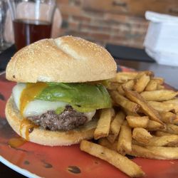 Strange Design Public House - Left Coast burger. Very tasty and well made.