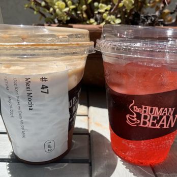 The Human Bean - Mexi Mocha with oat milk and strawberry Italian soda - Coffee & Tea Near Me - Garden Grove, California The Human Bean - Mexi Mocha with oat milk and strawberry Italian soda - Coffee & Tea Near Me - Garden Grove, California