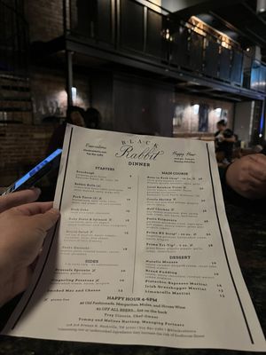 Menu photo 3 Black Rabbit Nashville, TN