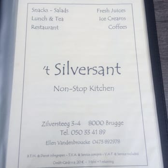 Resto 't Silversant - Tea Rooms Near Me - Bruges, VWV