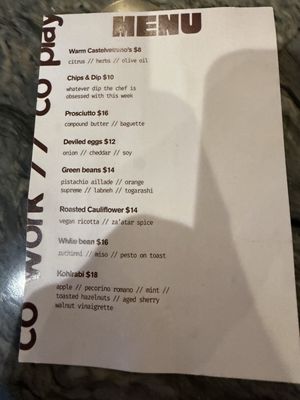 Menu photo 2 Co Work Co Play Ashland, OR