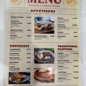 Venezuelan Chamo Cuisine - Menu, page 2 - Venezuelan Near Me - Pasadena, California Venezuelan Chamo Cuisine - Menu, page 2 - Venezuelan Near Me - Pasadena, California