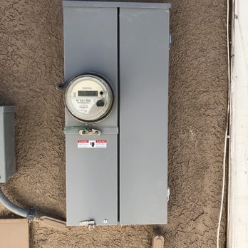 Bear Electric - Brand New Electrical Breaker Panel with Finished Stucco done on the same day! - Electricians Near Me Bear Electric - Brand New Electrical Breaker Panel with Finished Stucco done on the same day! - Electricians Near Me