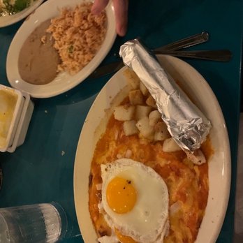 Maudie's Too - My low. Marfa stack with a side of potatoes and tortillas. - Tex-Mex Near Me - Austin, Texas
