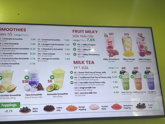 Menu photo 1 Sweet Saigon Grand Prairie, TX