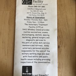 NAS Whidbey Island Veterinary Treatment Facility
