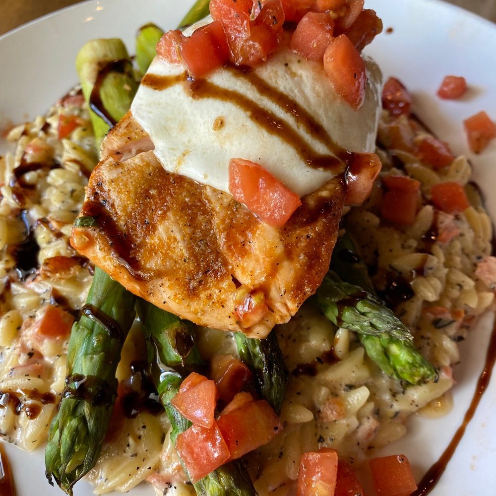 The Stubborn Mule - Salmon caprese - New American Near Me - Orlando, Florida The Stubborn Mule - Salmon caprese - New American Near Me - Orlando, Florida